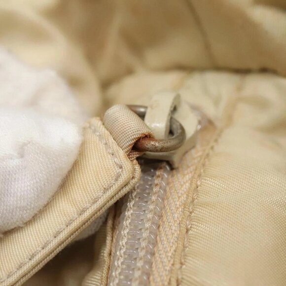 PRADA Hand Bag Nylon Beige Auth - Picture 12 of 16